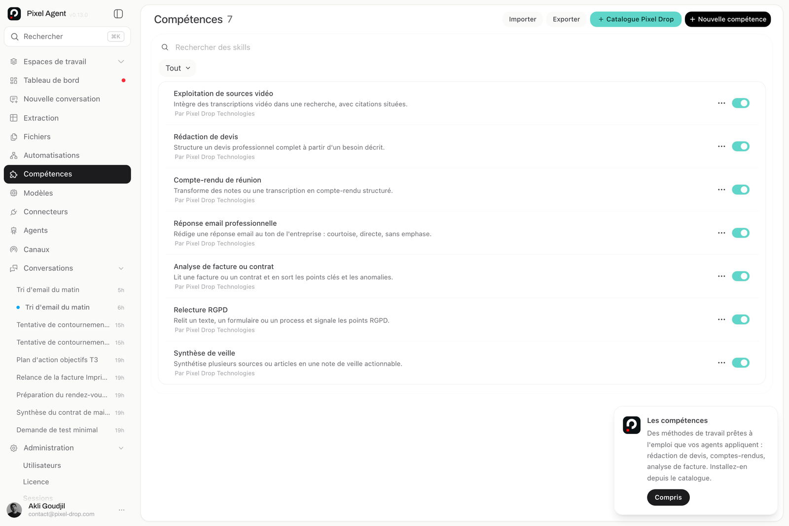 Compétences